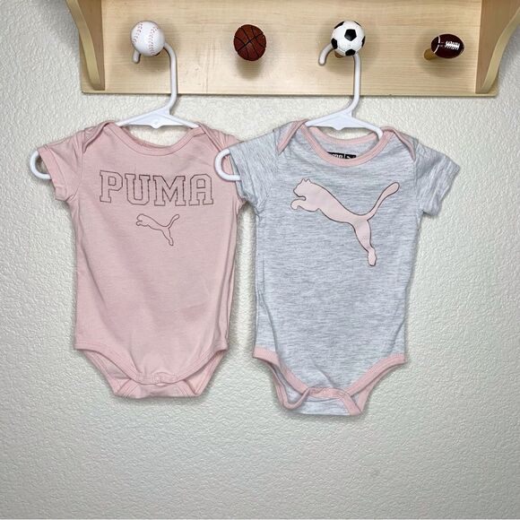 BUNDLE (2) Puma 0-3 Months Baby Girl Bodysuits - Picture 1 of 8